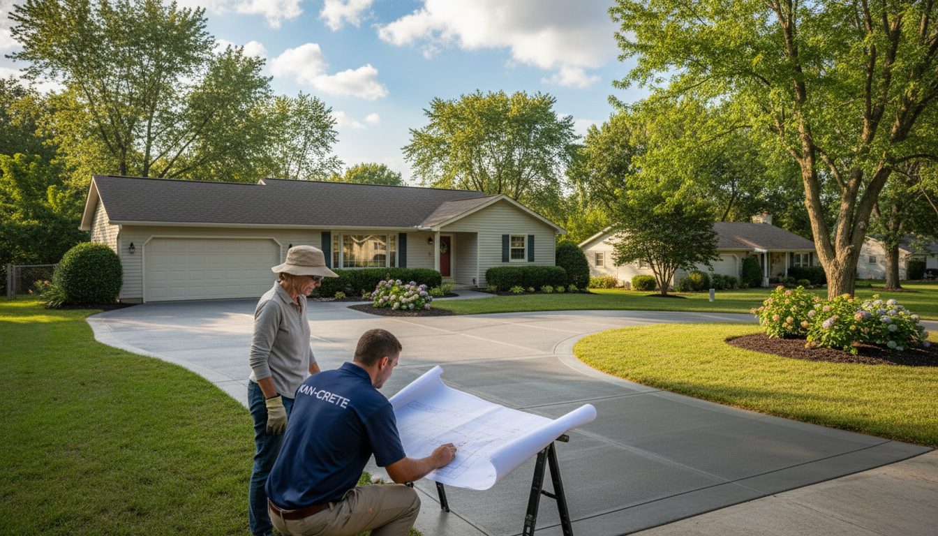 concrete driveway cost logan